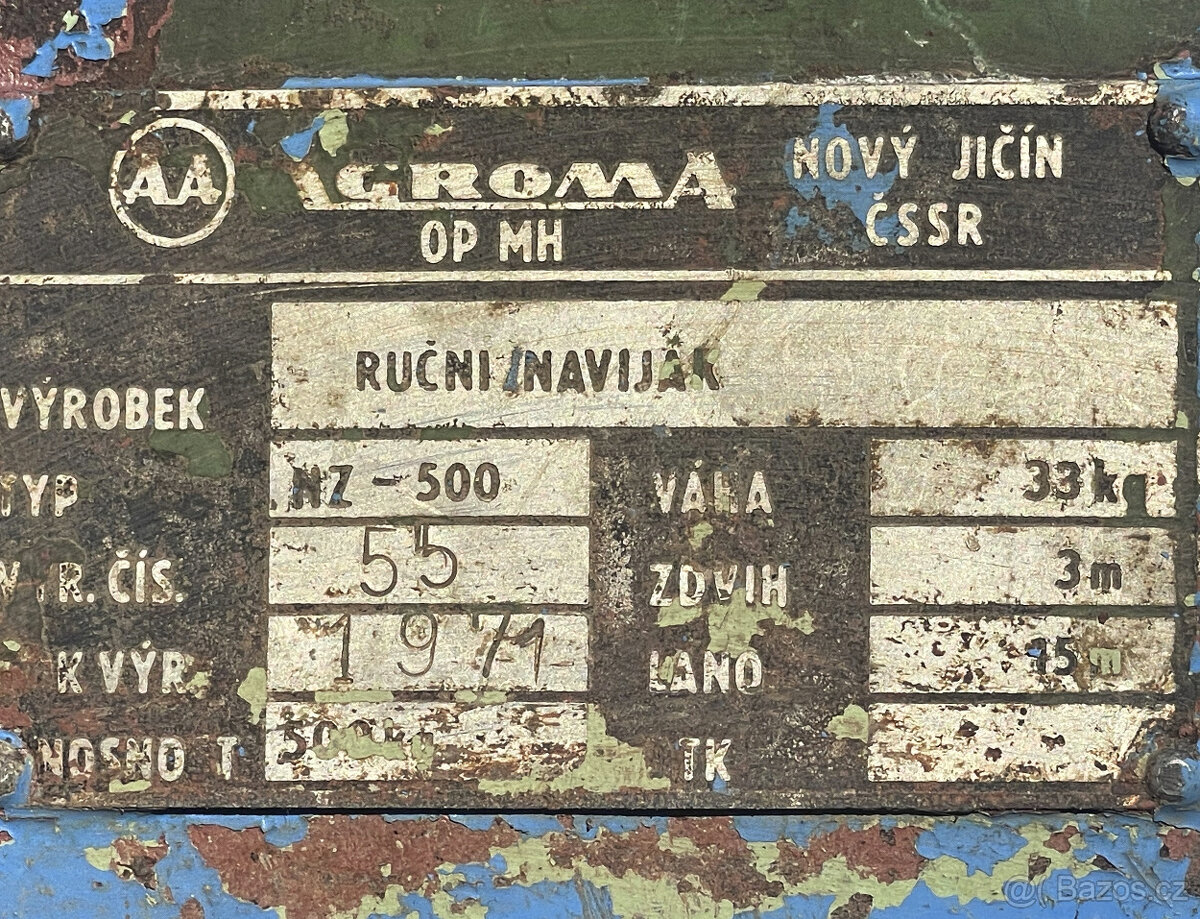 Ruční lanový naviják NZ 500 - 3