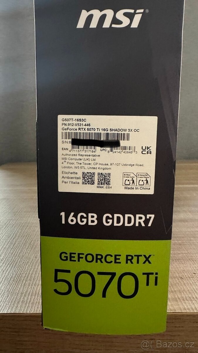 Msi GTX5070Ti Shadow 3x - 3