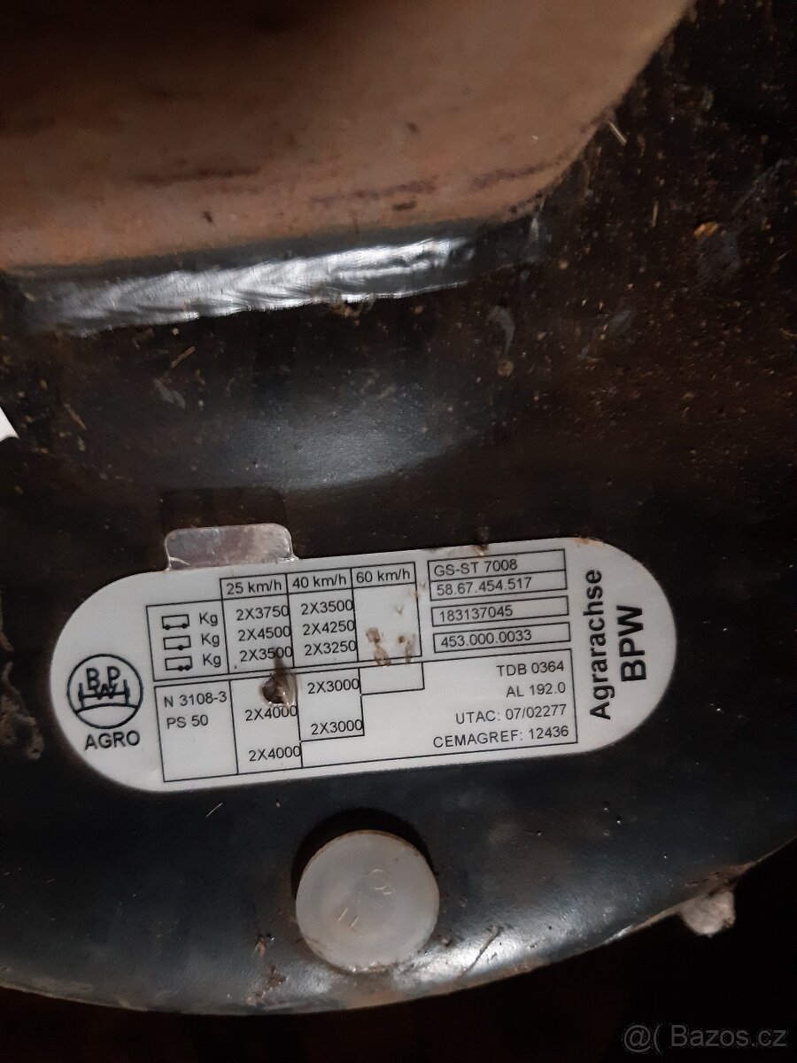 Prodám nové náboje BPW kompletní - 3