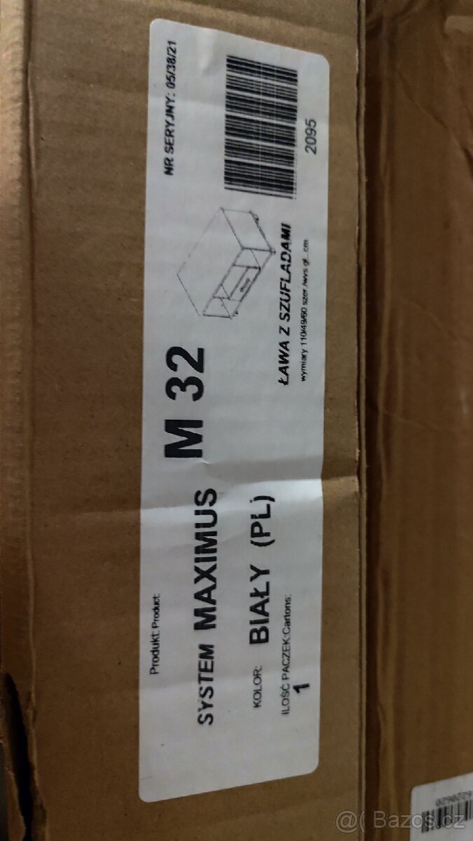 NOVÝ TV stolek MAXIMUS M32, bílý - 3
