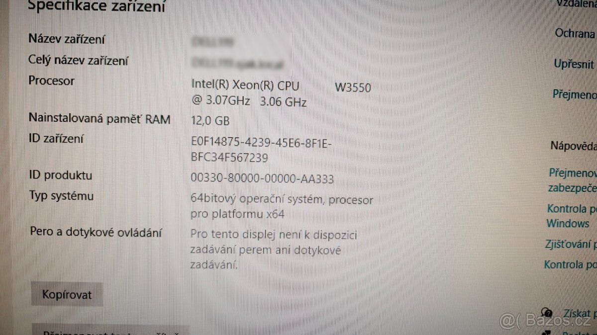 PC DELL T3500 bazar - 3