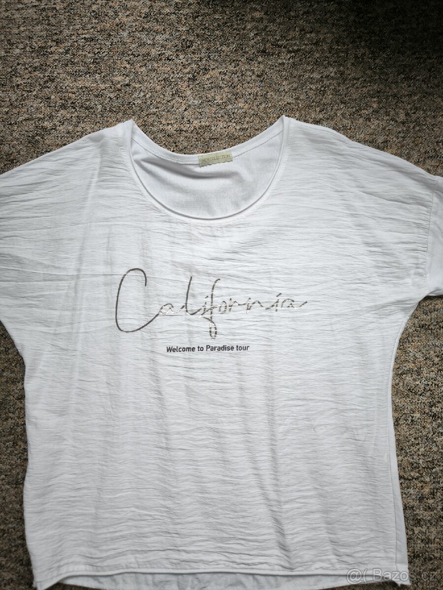 Dámské bílé triko s dlouhým rukávem - 3