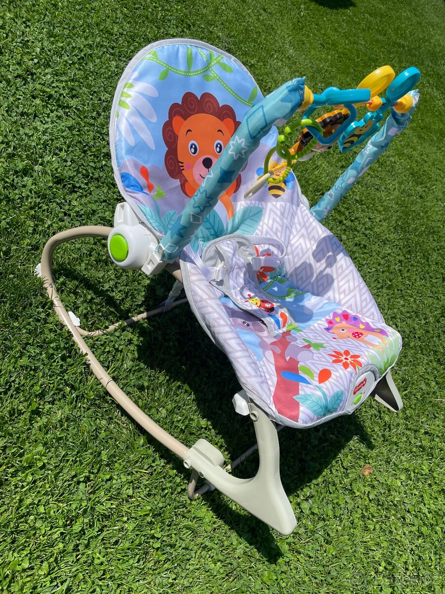 Lehátko Tiibaby s hrazdou a vibracemi - 3