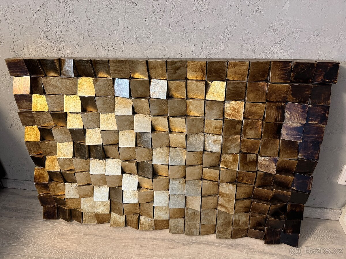 Dřevěný 3D obraz Mozaika - 3