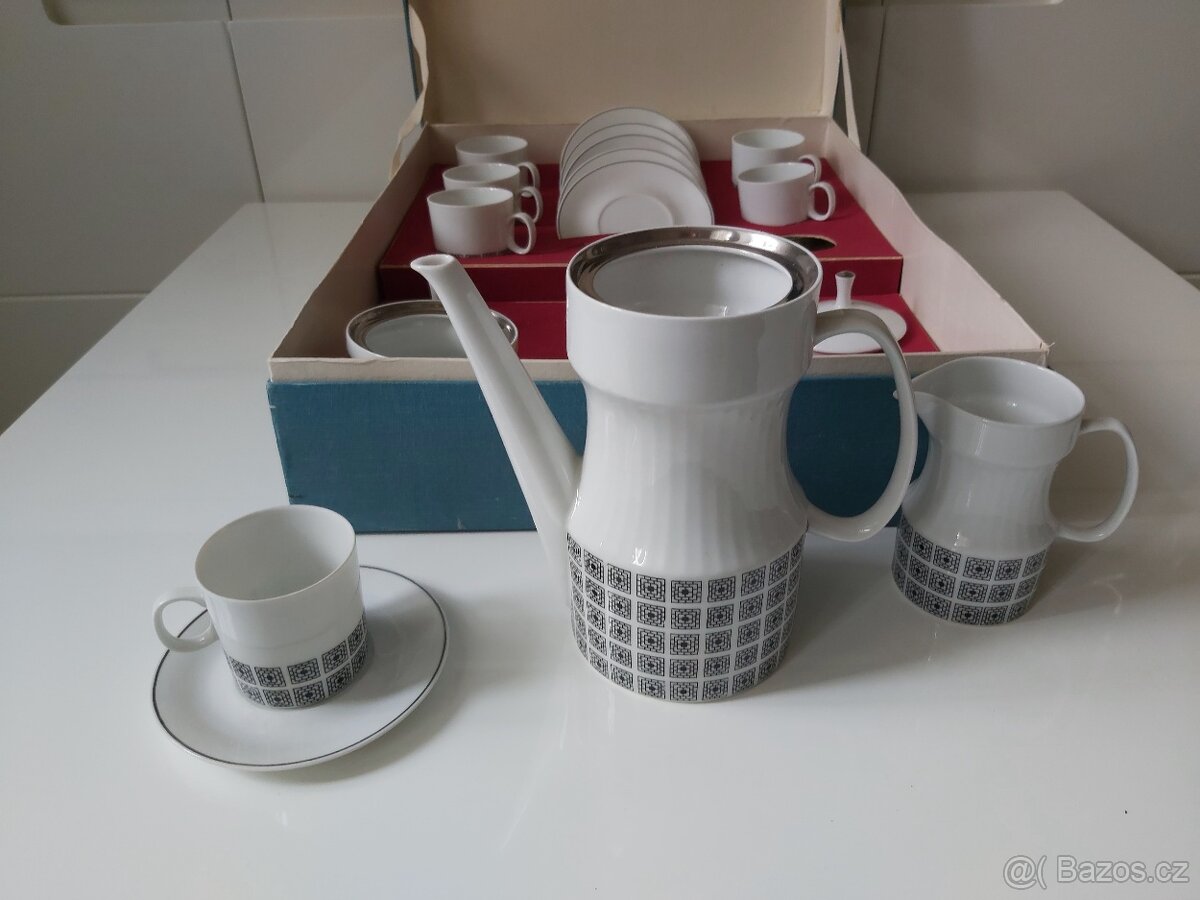 Kávový - čajový servis Nefertiti J.Ježek - 3