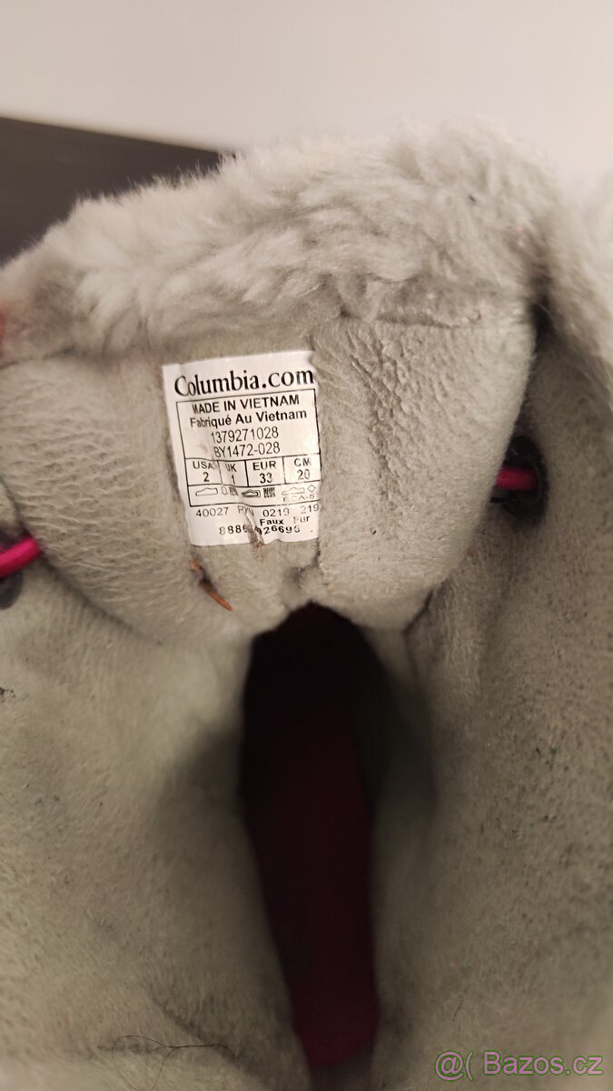 Dětské zimní boty Columbia vel.33 - 3