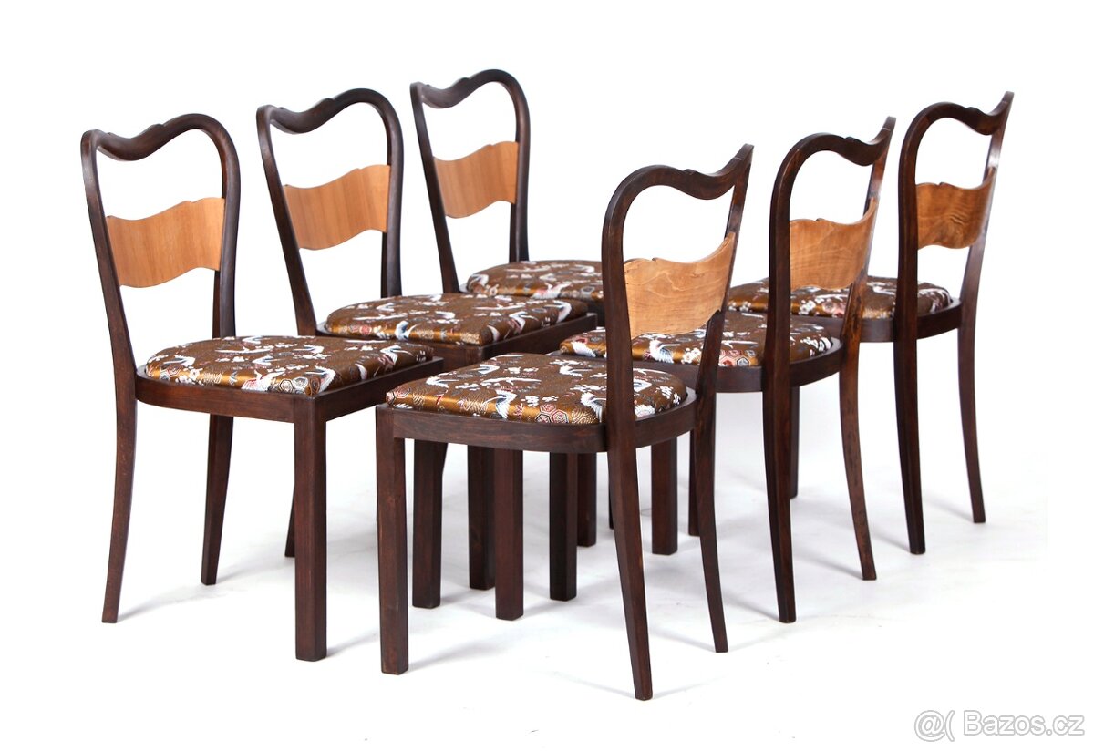 Židle ve stylu ARrt Deco po přečalounění. - 3