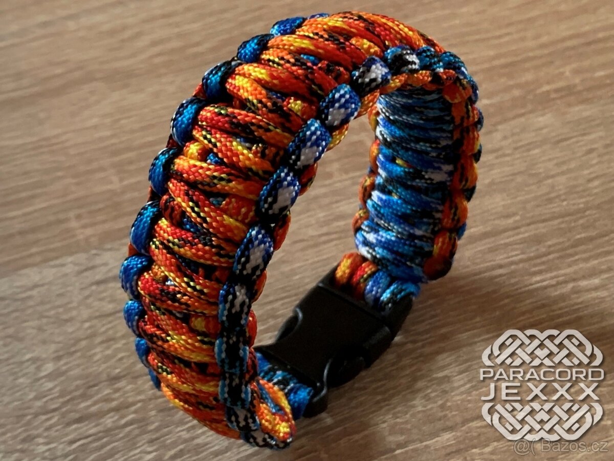 Paracord náramek "Ice And Flame" (20 cm) - 3