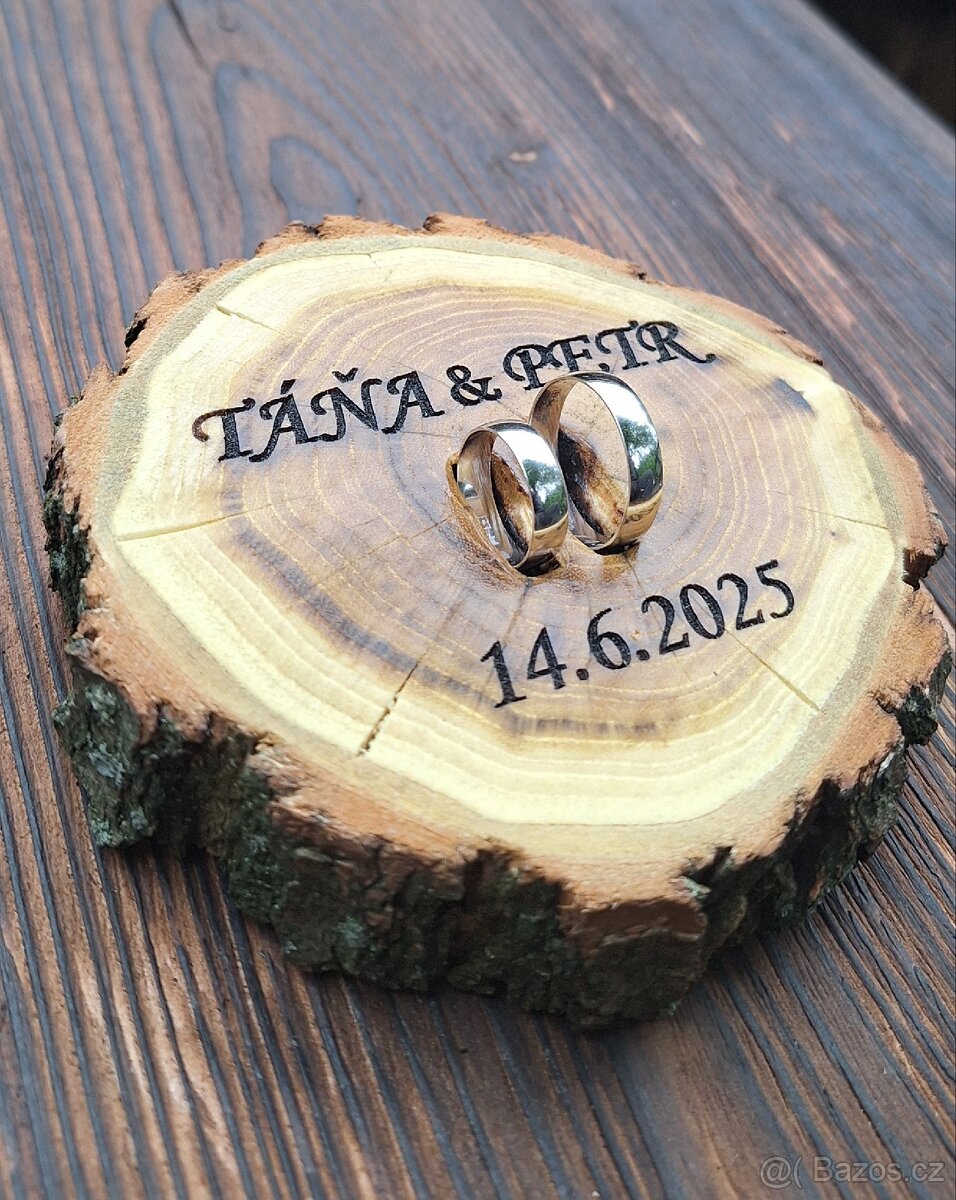 Dřevěné svatební dekorace - 3