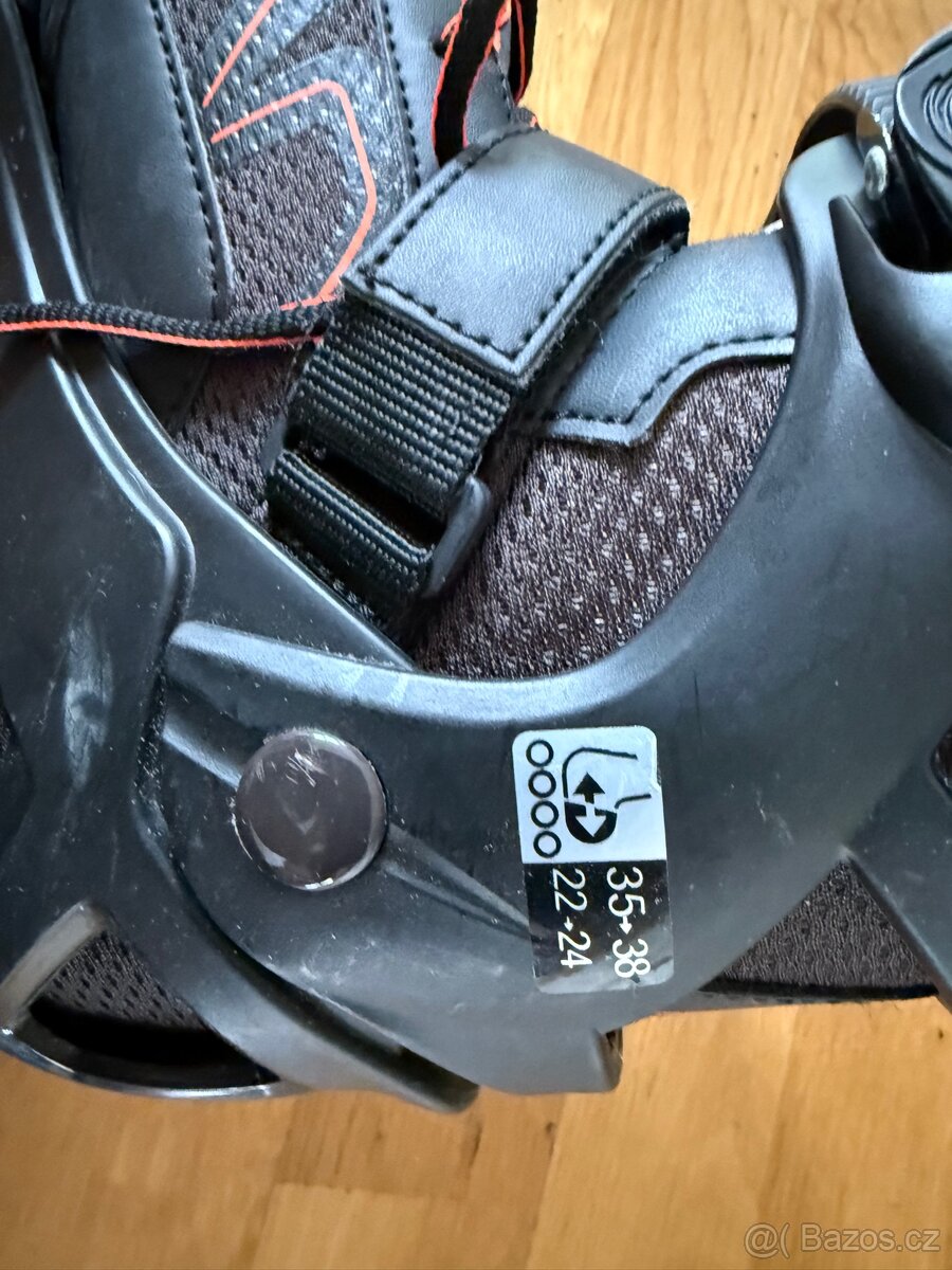 Dětské kolečkové brusle nastavitelné 35-38 vc. Chráničů - 3