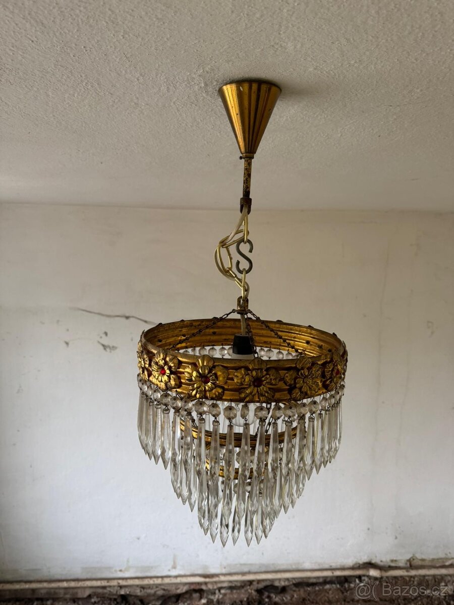 Starý křišťálový lustr - 3