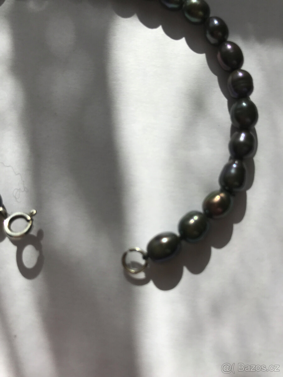 Náramek z černých perel - 3