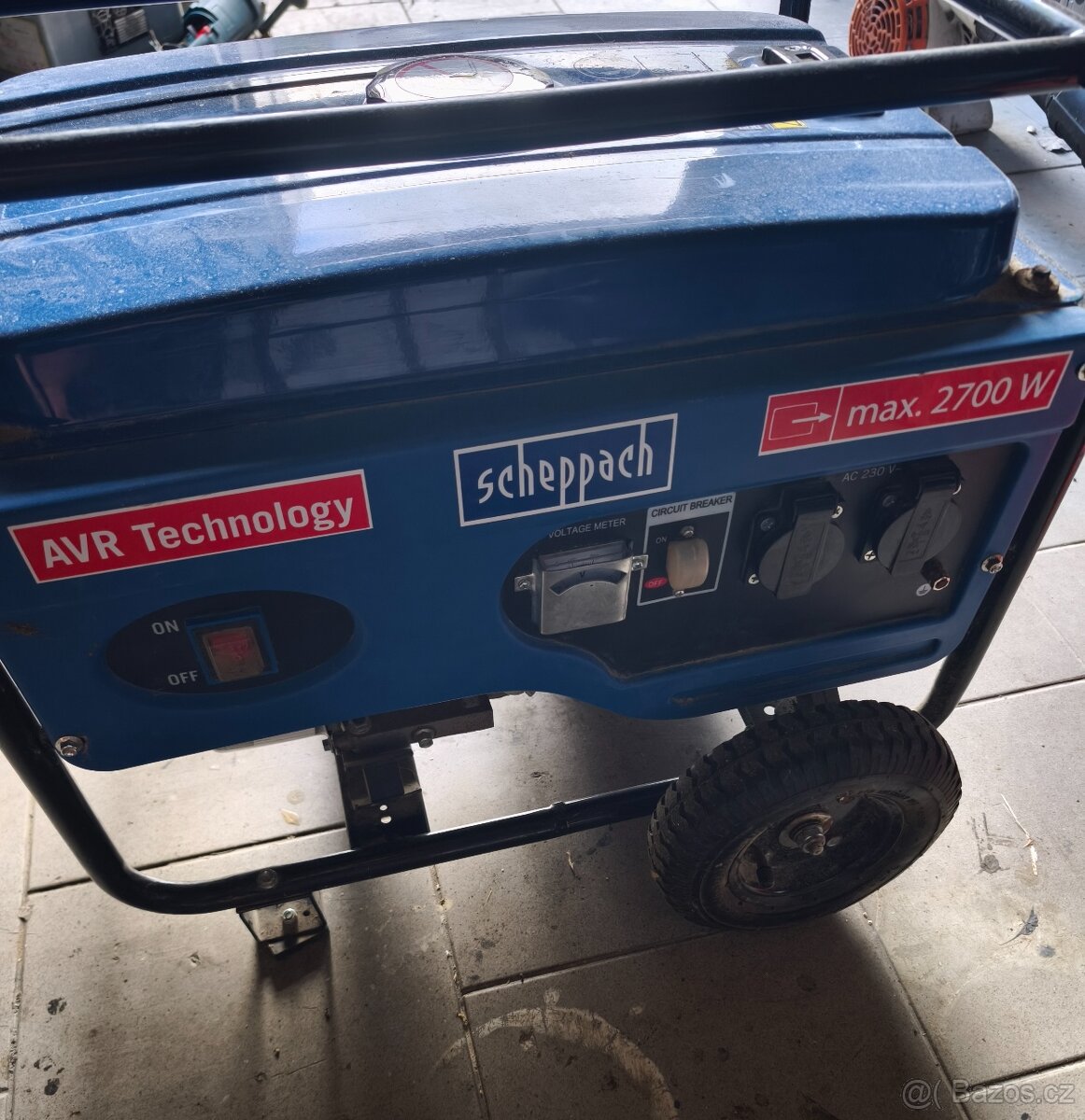 Elektrocentrála Scheppach SG3100. Výkon 2700 W - 3