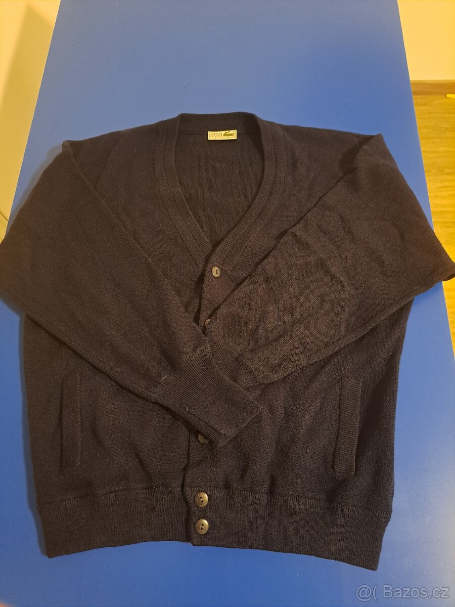 Černý retro svetr značky Lacoste - 3