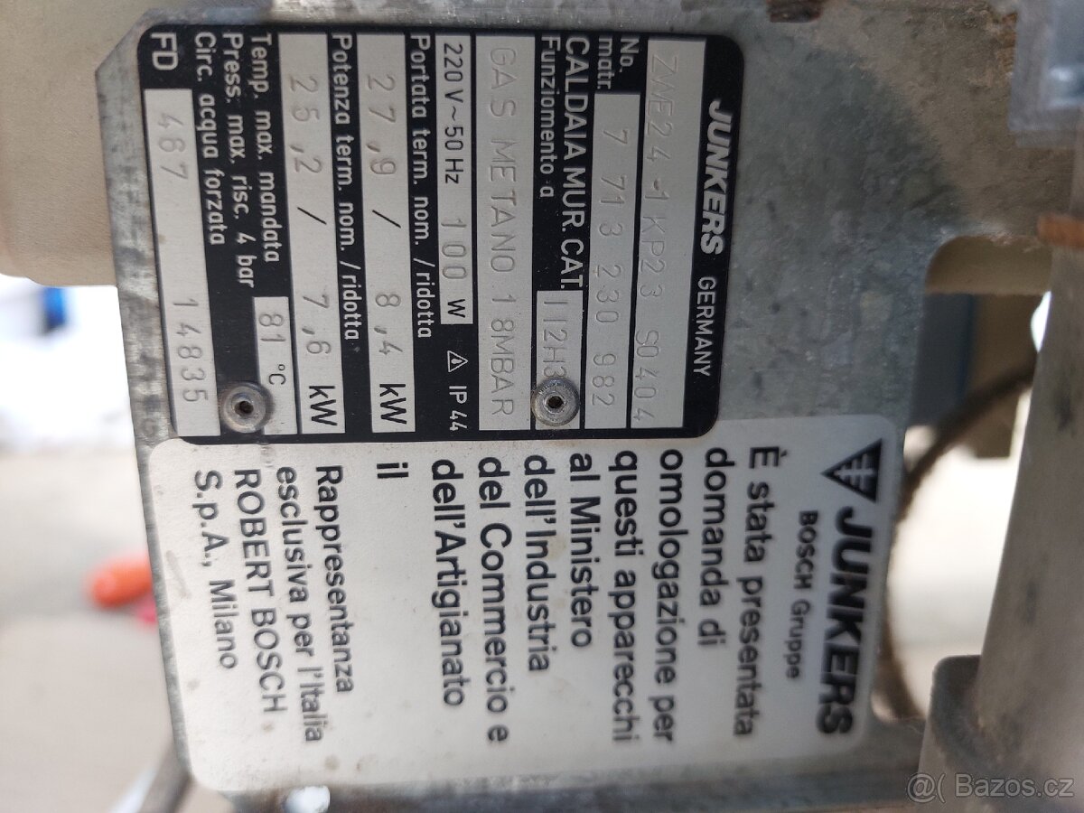 Náhradní díly na kotel Junkrs - 3