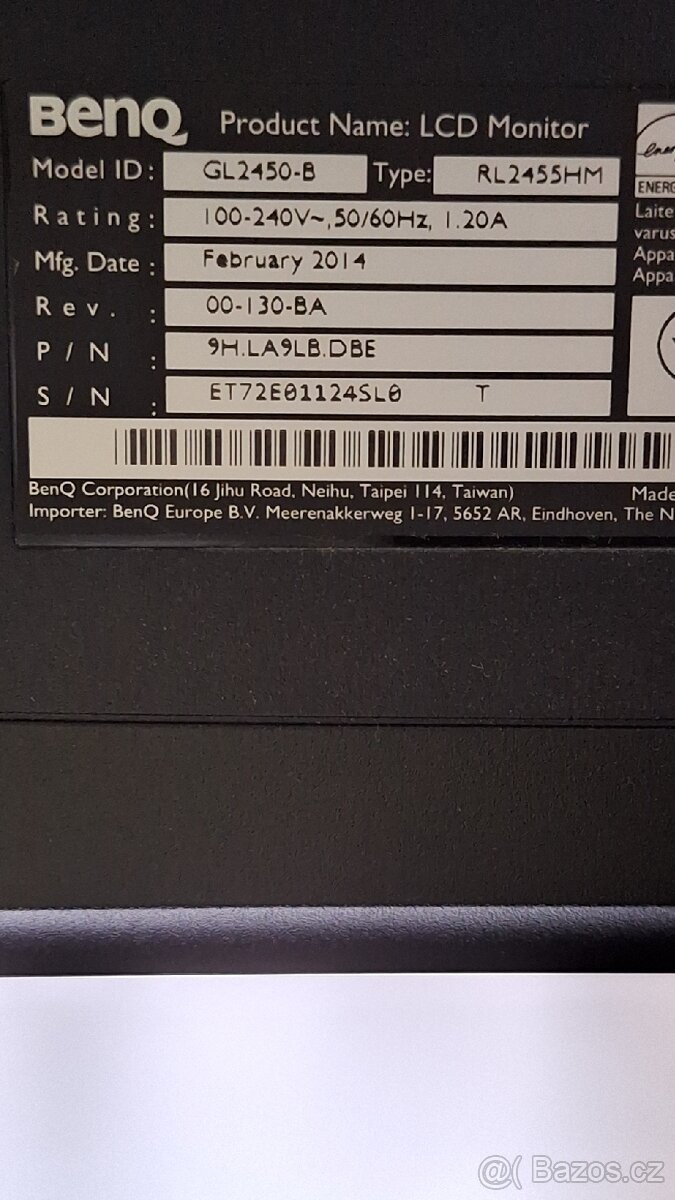 MONITOR BenQ GL2450-B - 3