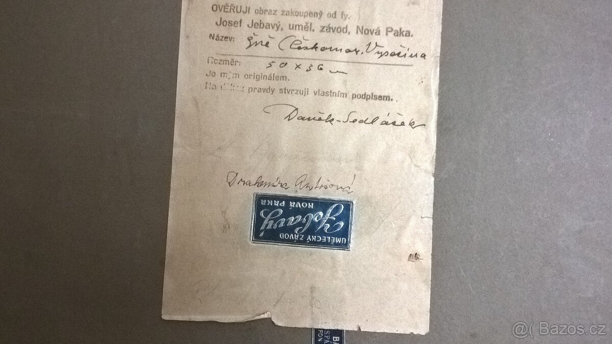 Obraz Daněk Sedláček Žně na Vysočině - 3