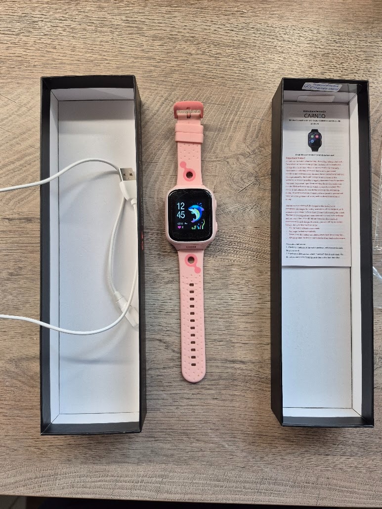 Chytré hodinky CARNEO GUARDKID+ 4G Platinum - růžové - 3