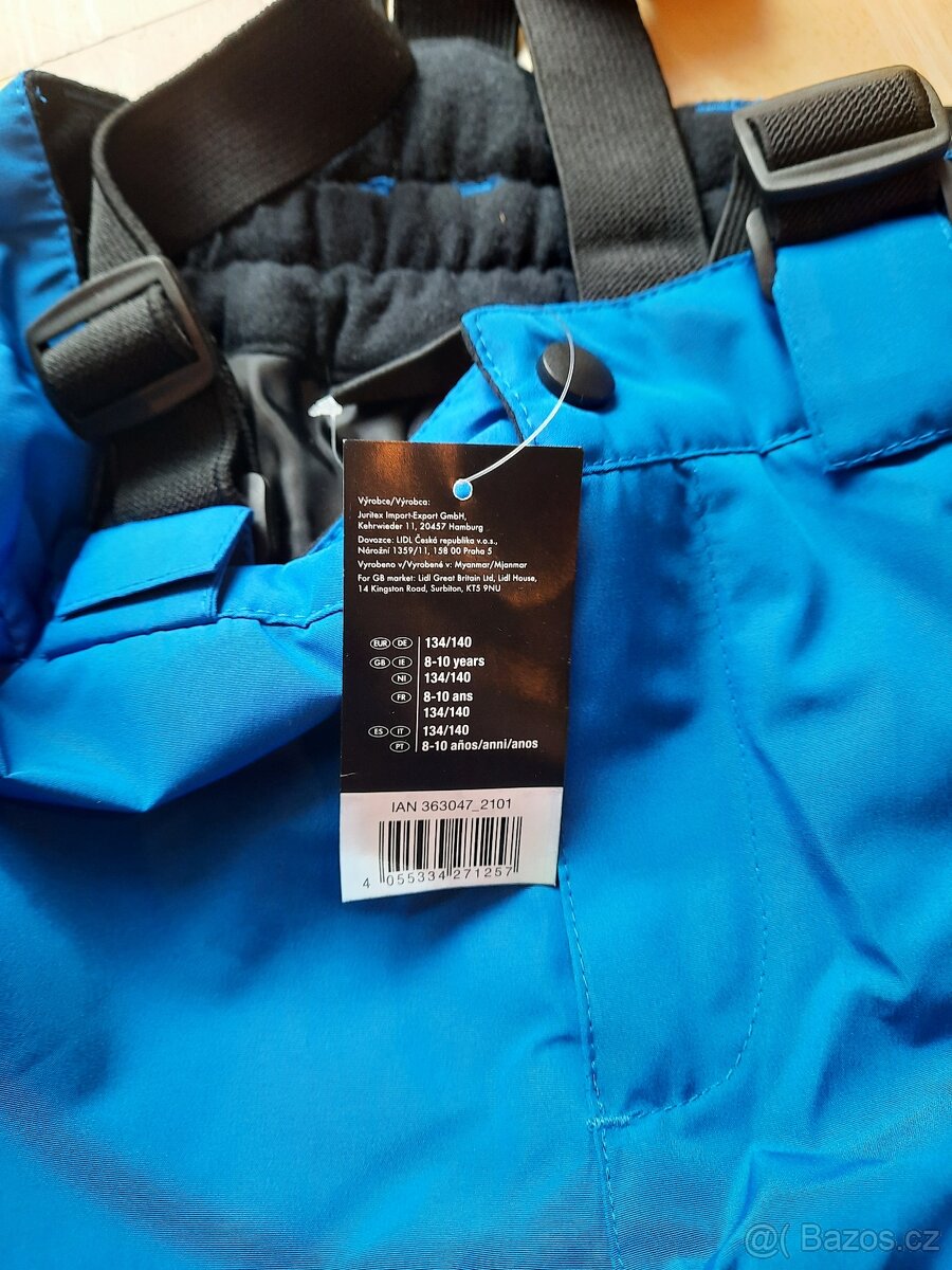 Modré lyžařské kalhoty vel. 134-140 - 3