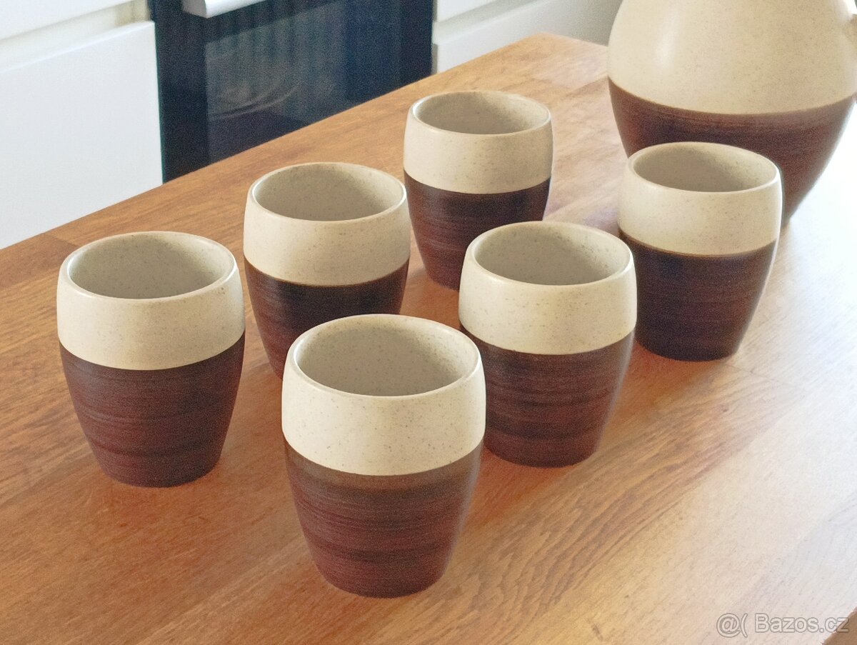 VINTAGE KERAMICKÁ NÁPOJOVÁ SOUPRAVA BRUSEL DITMAR URBACH - 3