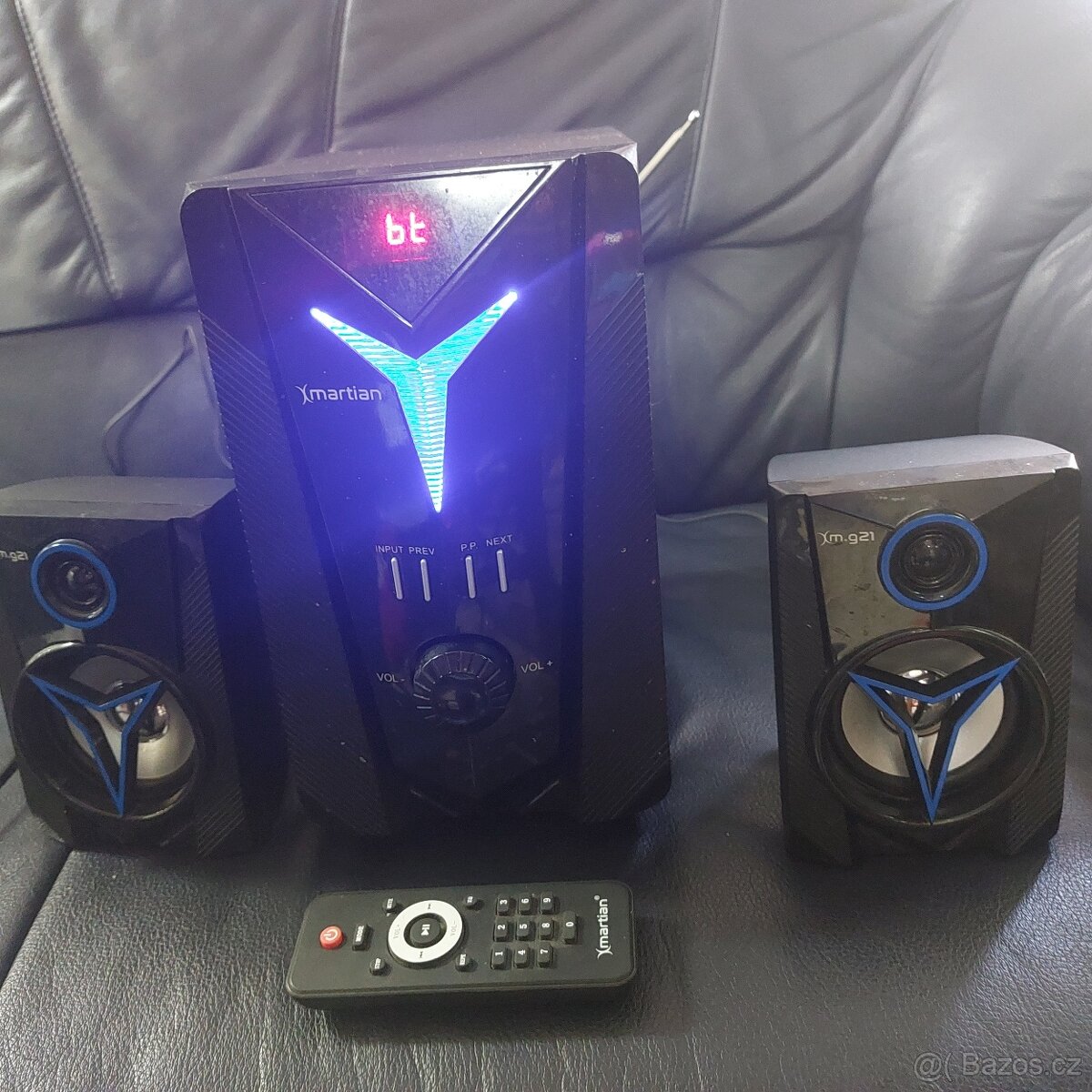 Reproduktory 2.1 Xmartian g21, ovladač, pěkný stav - 3