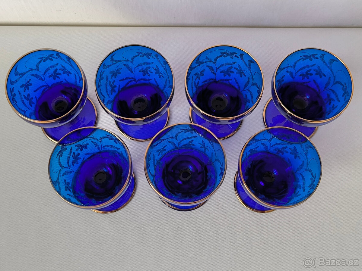 Modrá sklenička 7x - 3