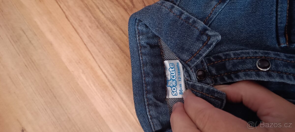 Riflová košile vel. 86 - 3