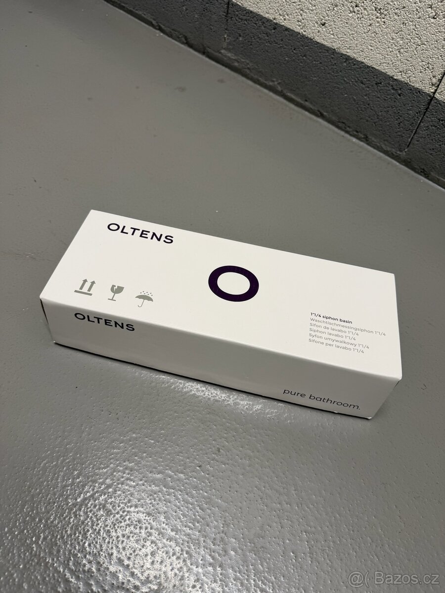 Oltens 1 1/4" Basin Siphon (Chrome/Blue) - 3