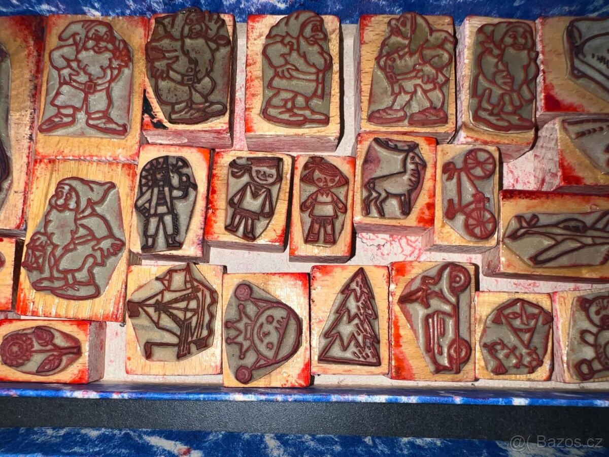 Retro razítka Sněhurka+ mix - 3