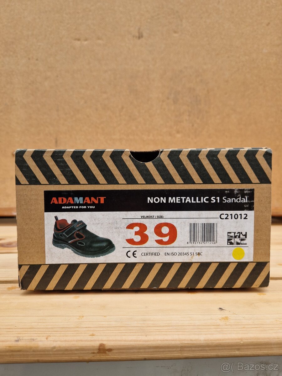 pracovní bezpečnostní sandále ADAMANT NON METALLIC S1 (černé - 3