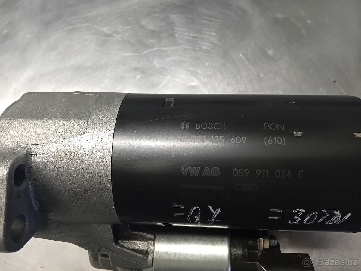 Audi Q7,VW Touareg 3.0 TDI alternátory a startery - 3