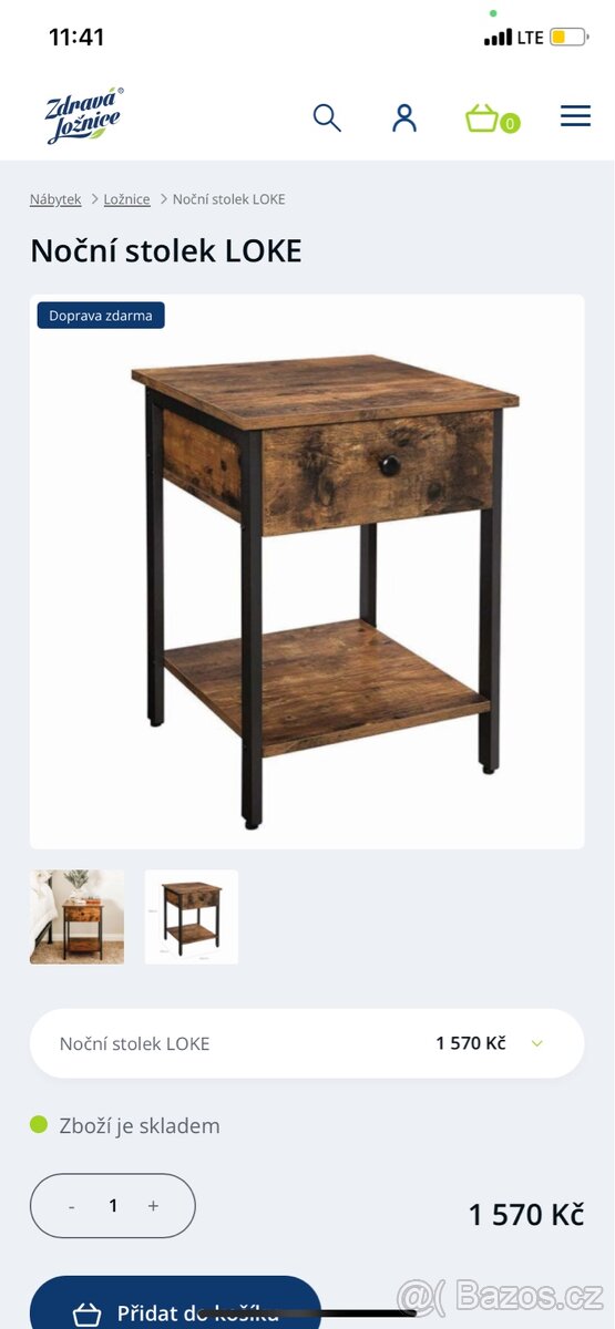 Noční stolek LOKE - 3