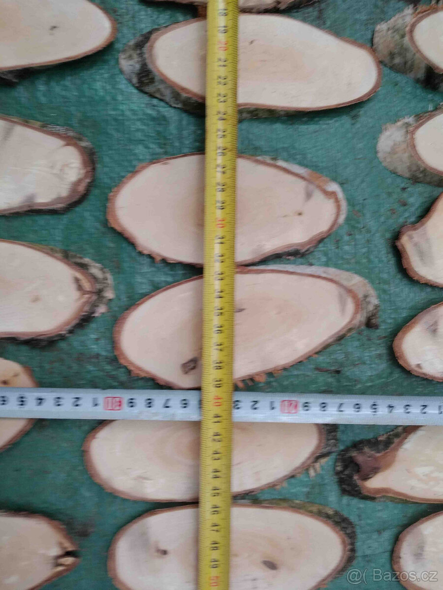 Placky bříza,kolečka a šikmé placky z břízy i jiného dřeva - 3