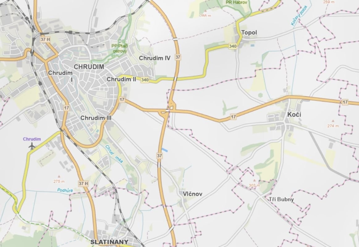 Prodej podílu 1/2 pole 1 692 m², Chrudim - 3