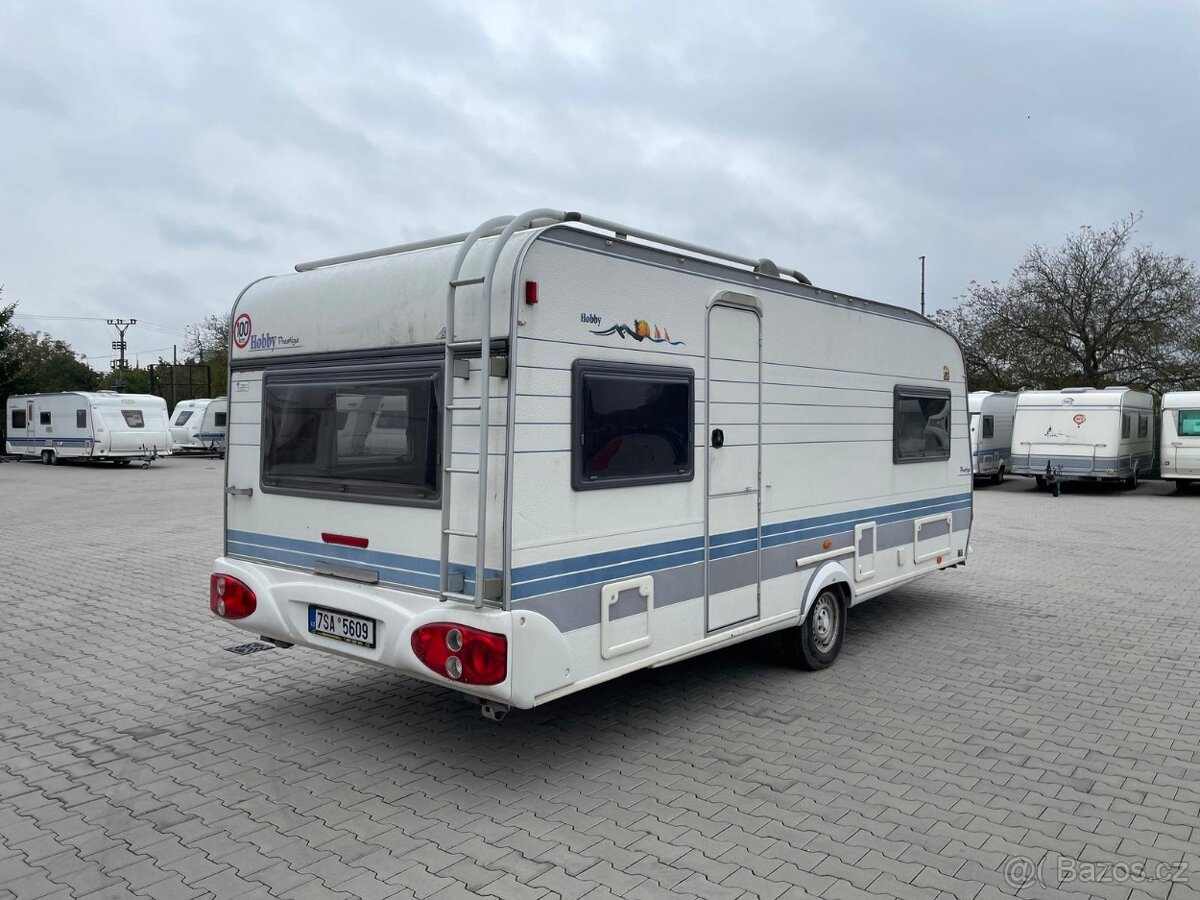 Hobby Prestige 540, 2002, pevná bostel, bojler, stan - 3