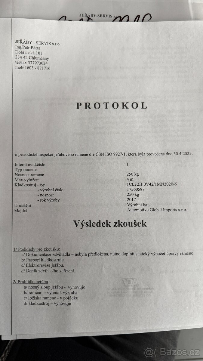 Sloupový jeřáb - 3