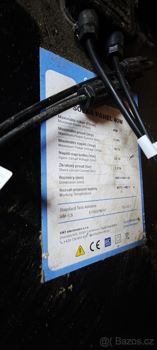 solární panel + regulator FENCE - 3