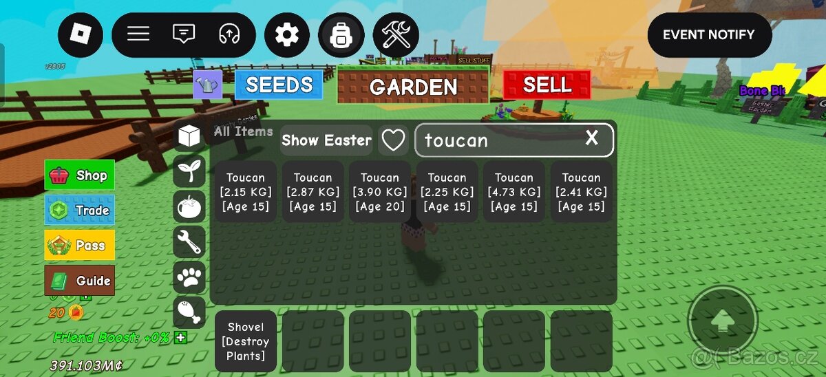 Grow A Garden Účet - 3