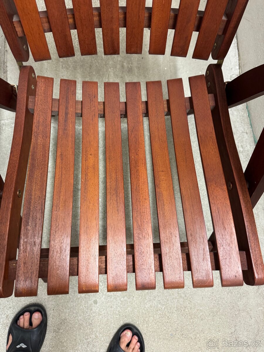 Zahradni kreslo z kvalitniho teakoveho dreva - 3