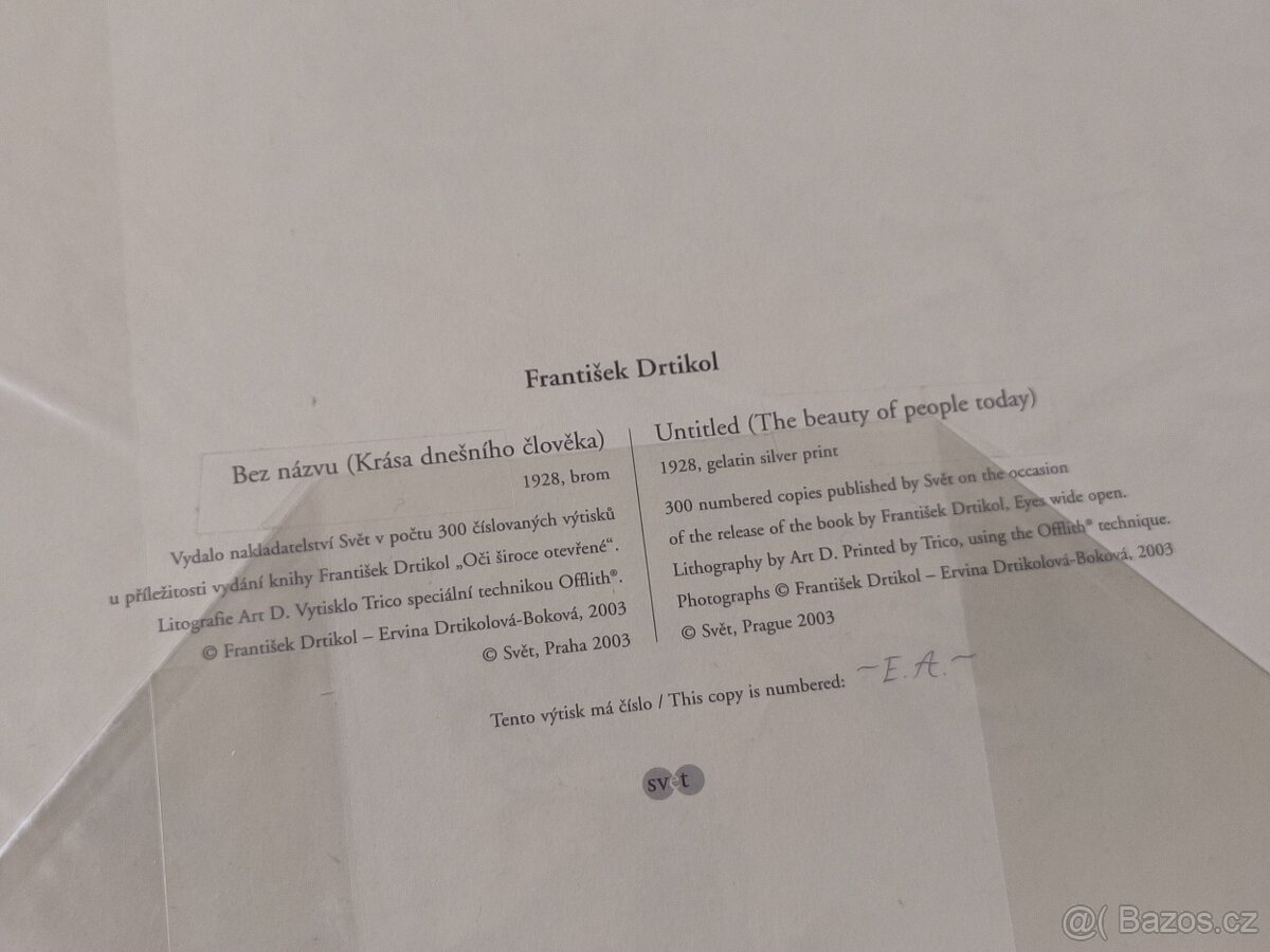 František Drtikol, autorský výtisk (Krása dnešního člověka) - 3