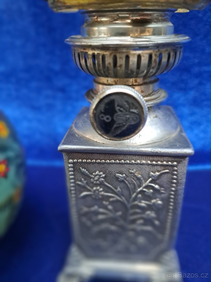 Petrolejová lampa kovová - 3