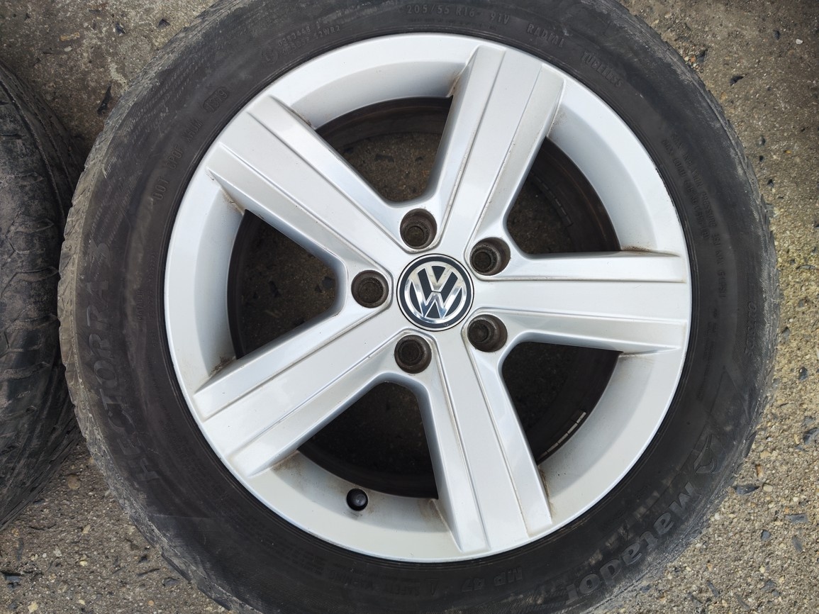 16"letní alu sada Dover 5x112 origo Golf 7 Touran Caddy 2K - 3