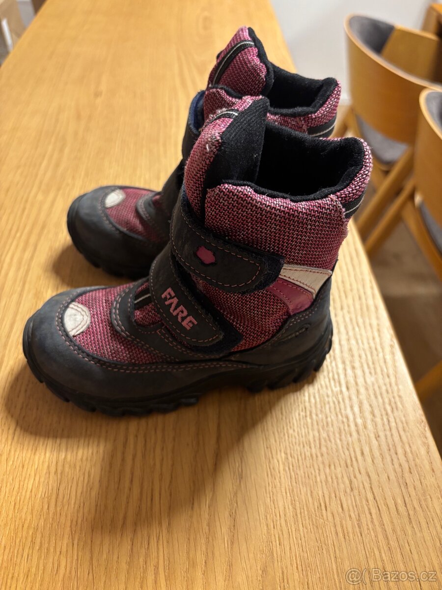 Dívčí kozačky 26 zimní obuv FARE - 3