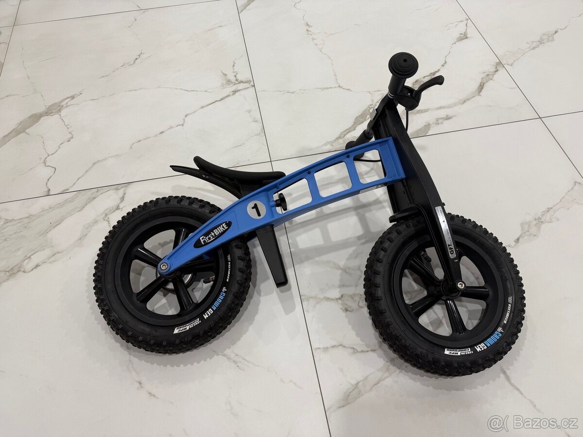 Prodám odrážedlo First Bike Fat modrá - 3