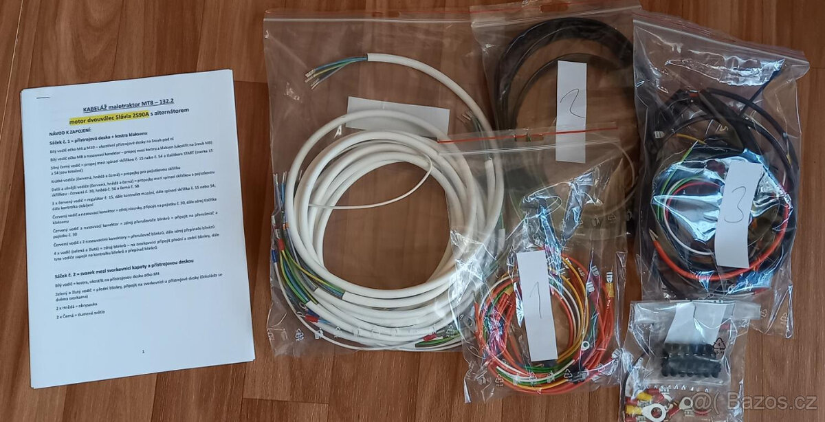 kabeláž malotraktor MT8 132.2 (dvouválec Slavia) - 3