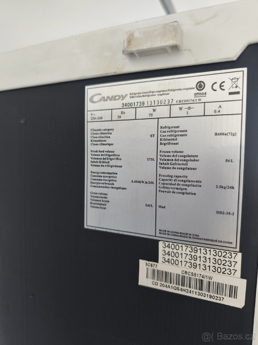 Kombinovaná lednička s mrazákem Candy - 3