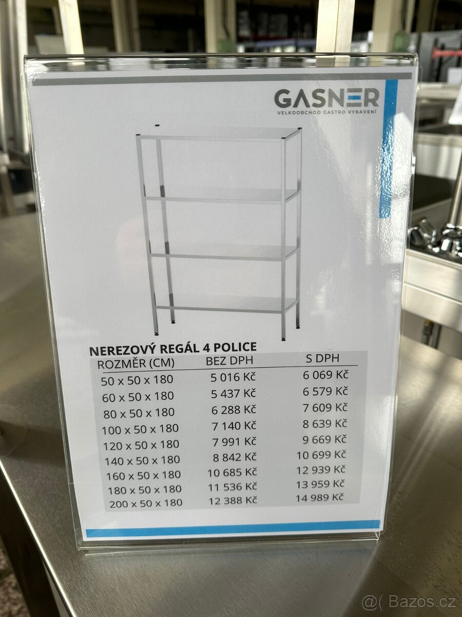Nerezový regál - 3
