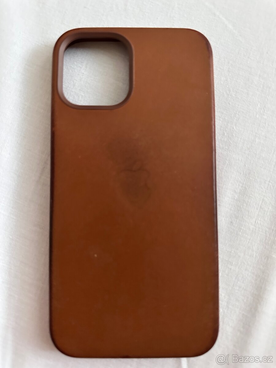 IPhone 12/12pro leather case obal - 3