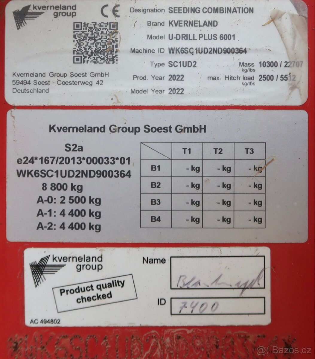 Kverneland u-drill plus 6001 - 3