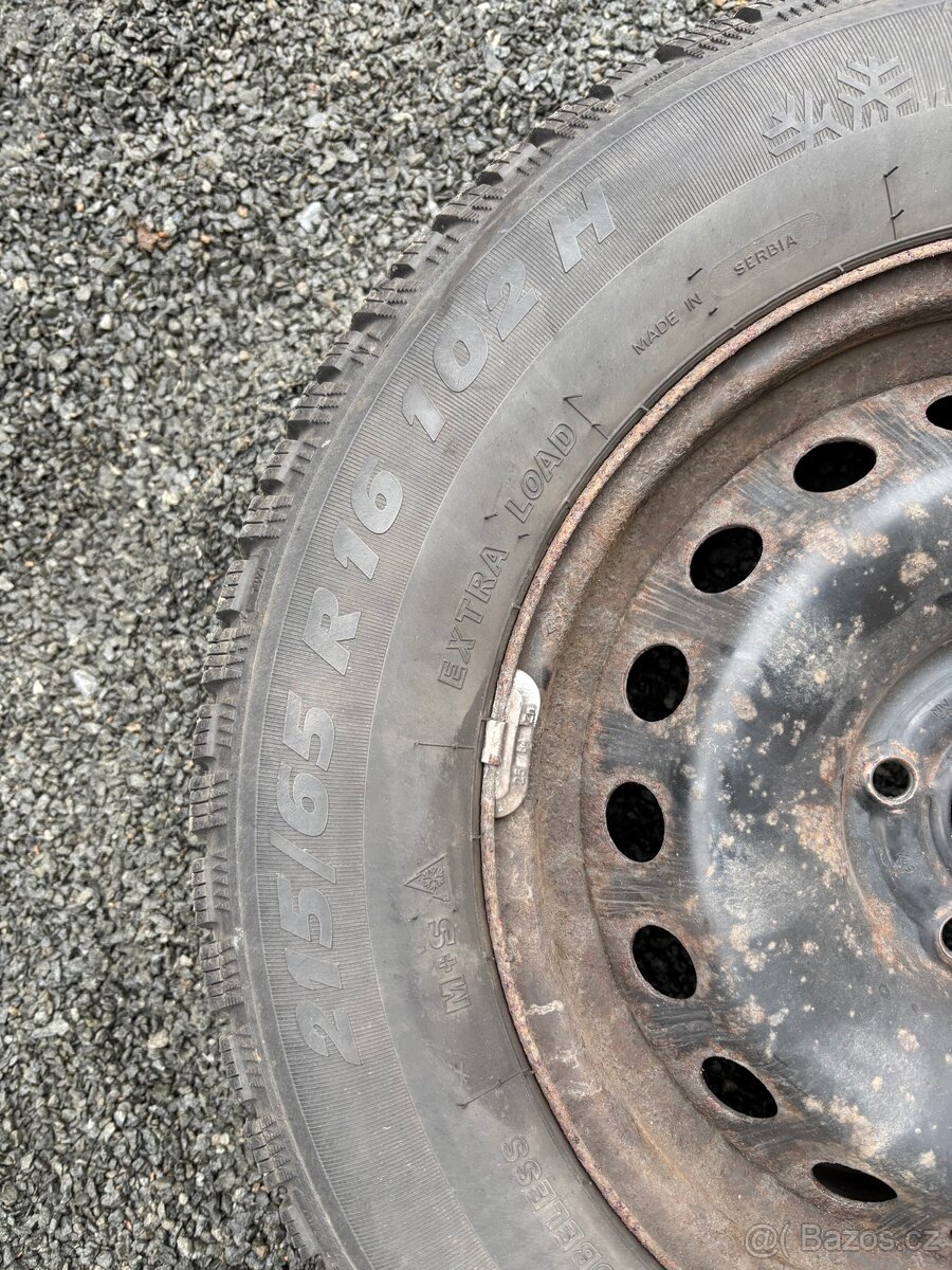 Plechové disky + zimní pneu + poklice Nissam Qashqai - 3